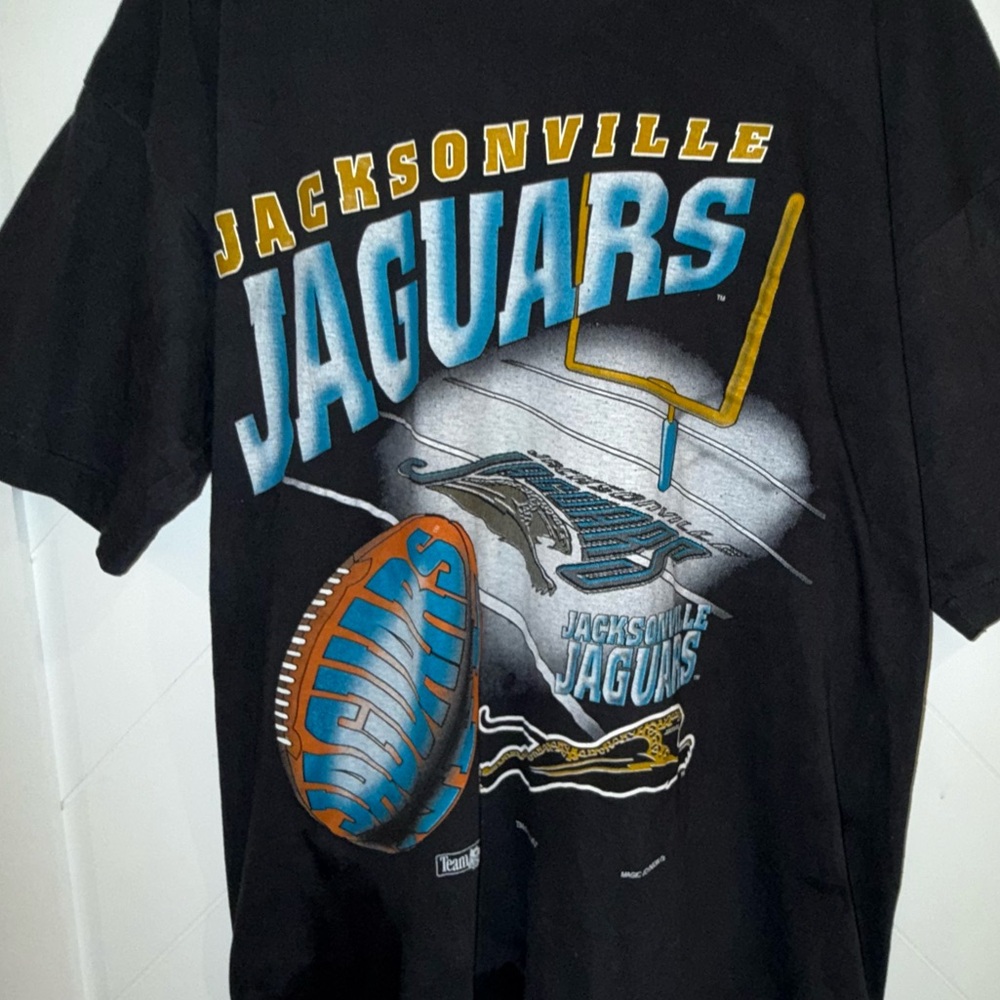 Vtg Jacksonville Jaguars Rare 1993 Large t shirt pristine NFL football merch tee - Picture 12 of 12